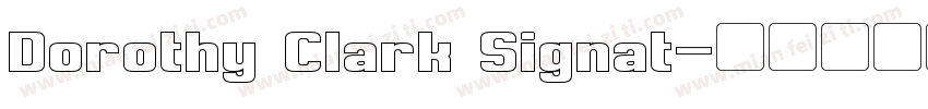 Dorothy Clark Signat字体转换